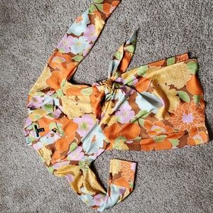 Forever 21 70s Inspired Dress floral size small